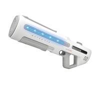 Pistolet à Eau éLectrique à Absorption Automatique d'eau Grande Capacité Portée de 12 MèTres Adapté Aux Adultes et Aux Enfants Piscine D'éTé FêTe Jardin Plage (Blanc)
