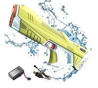 Pistolet a Eau Electrique Enfants Adultes, Puissant Haute Capacité Pistolets à Eau, One Button Jouet de Piscine de Plage Extérieure d'été de tir de Blaster d'eau, Jouets de Combat sur l'eau-Vert