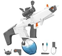 Pistolet à Eau Électrique, Pistolet a Eau Puissant avec Absorption Automatique de l'eau, Portée de 8M, Capacité de 810 ML, Jouet Aquatique de Fête d'été pour Enfants et Adultes