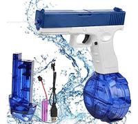 Pistolet à Eau électrique, Pistolets à Eau Automatique, Pistolet a Eau, Longue Portée de 8-10 Meter, Jouet Aquatique de fête d’été pour Enfants et Adultes (A)