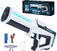 Pistolet à Eau électrique pour Adultes et Enfants, portée de 8,9 m, Jouet pulvérisateur alimenté par Batterie avec réservoir