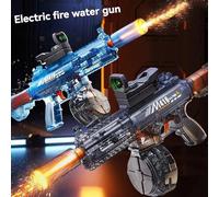 Pistolet à eau électrique pour enfants 2026 Explosion Flash M416, jouet à tir continu avec chambre de retour intégrée, pour l'extérieur black