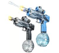 Pistolet à Eau Électrique pour Enfants et Adultes, Lot de 2, Puissant et Facile à Utiliser, Parfait pour Piscine, Plage, Jardin, Parc, Fêtes et Jeux d’Été en Plein Air
