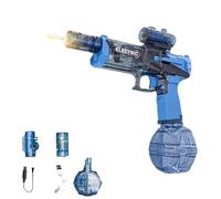 Pistolet à Eau électrique Puissant et étanche, Jouet de Plage pour Adultes, Longue Portée avec Lumière (Bleu)
