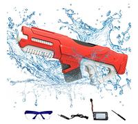 Pistolet A Eau Electrique, Puissant Pistolet à Eau Avec Absorption D'eau Automatique, Portée 32 Pieds Avec Batterie Rechargeable, Pour Enfants Et Adultes Jeux D Eau, L'été, Piscine, Plage (bleu)