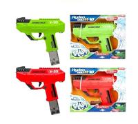 Pistolet à eau électrique rouge vert avec batterie, câble de charge, chargeur