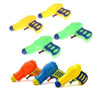 Pistolet À Eau En Plastique Pour Enfants, Jeu De Jet D'Eau En Plein Air, Jeu De Plage, Fête, Jouets De Sable En Plein Air, 6 Pièces