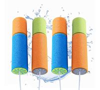 Pistolet à Eau Enfant,Pistolet à Eau en Mosse,4 PCS Jouet D’Eau Canon à Eau,Jet d'eau pour Enfants, Longue Portée Pistolets Water Blaster Mousse