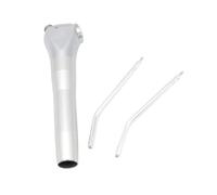 Pistolet À Eau Et Air Dentaire À Triple Fonction Avec 2 Buses Et Tubulure, Finition Argentée