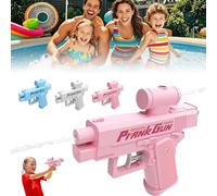 Pistolet à Eau Farceur, Pistolet à Eau Bidirectionnel Compulsif, 2025 Prank Water Gun, Pistolets à Eau InverséS PulvéRisant De l'avant vers L'ArrièRe, pour Les FêTes, Les Jeux, Les Farces (Rose)