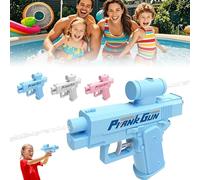 Pistolet à Eau Farceur, Pistolet à Eau Bidirectionnel Compulsif, 2025 Prank Water Gun, Pistolets à Eau InverséS PulvéRisant De l'avant vers L'ArrièRe, pour Les FêTes, Les Jeux, Les Farces (Bleu)