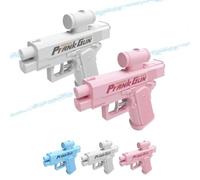 Pistolet à Eau Farceur, Pistolet à Eau Double Face, Pistolet à Eau Bidirectionnel, Pistolet à Eau Inversé, Jouet Durable Et Hilarant pour Adultes, pour Piscine, Plage, Extérieur, Fête(White+Pink)
