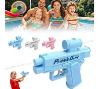 Pistolet à Eau Farceur, Prank Water Gun, Pistolet à Eau Bidirectionnel Compulsif, 2025 Pistolets à Eau Inversés Pulvérisant De l'avant vers L'arrière, Cadeaux Fantaisie Idéaux (Bleu)