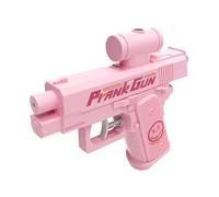 Pistolet à Eau Farceur, Prank Water Gun Two Way Water Gun à Double Jet Avant arrière, Jouet d’Eau Amusant pour Blagues, Jeux d’Arrosage Extérieurs, Gag d’Été Portable et Original (Rose)