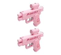 Pistolet à Eau Farceur, Prank Water Gun Two Way Water Gun à Double Jet Avant arrière, Jouet d’Eau Amusant pour Blagues, Jeux d’Arrosage Extérieurs, Gag d’Été Portable et Original (Rose & Rose)