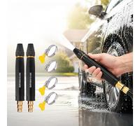 Pistolet à eau haute pression pour lavage de voiture, buse de tuyau haute pression 2026 très résistante, motifs de pulvérisation réglables, buse de tuyau torsadée, pour le lavage de voiture