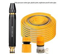 Pistolet à eau haute pression pour lavage de voiture,diamant noir,buse de rinçage domestique,tuyau de voiture,outils de nettoyage de tuyau,horticulture -Noir-25m