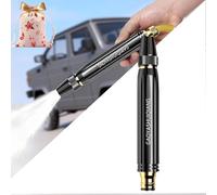 Pistolet à Eau Haute Pression Puissant pour Le Lavage de Voiture et Le Jardin, Pistolet de Lavage Haute Pression avec surpresseur, pulvérisateur réglable pour l'arrosage des Plantes (Single)