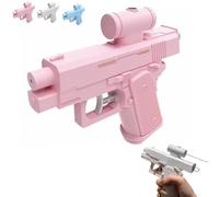 Pistolet à Eau inversé, Pistolets à Eau Originaux pour Vos Amis, inversés Qui pulvérisent de l'eau à l'avant et à l'arrière, Pistolets à Eau créatifs pour des batailles Aquatiques (Rose)