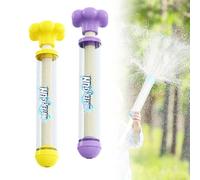 Pistolet a Eau, Petit Feu d'artifice Blasters à Eau, Mini Firework Water Gun, Fusil a Eau Puissant pour Enfants et Adultes Jeux d'eau, Piscine, Plage, Fête Jouets D'été (Violet + Jaune)
