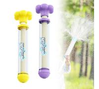 Pistolet a Eau, Petit Feu d'artifice Blasters à Eau, Mini Firework Water Gun, Fusil a Eau Puissant pour Enfants et Adultes Jeux d'eau, Piscine, Plage, Fête Jouets D'été (Bleu + Rose) (Violet + Jaune)