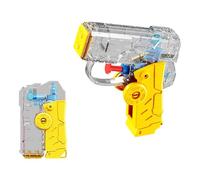 Pistolet à Eau Pliable avec 2 Modes de Jet, Pistolet à Eau Enfant Mini, Pistolet à Eau en Matériau Souple Certifié pour Piscine et Plage (Jaune)