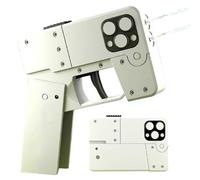 Pistolet à eau portable en forme de téléphone, petit pistolet à eau pliable for enfants avec double buse, jeux de plein air, jeux sportifs, mini pistolet à eau manuel for piscine et fêtes sur la plage