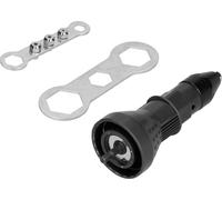 Pistolet à écrous électrique Adaptateur de perceuse Adaptateur de rivetage sans fil Équipement d'outillage électriqueNoir