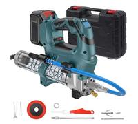 Pistolet à graisse électrique sans fil 12 000 PSI - Compatible avec batterie au lithium Makita 18 V - Pistolet à graisse sans balais - Pour graisse vrac et tube à beurre (batterie Oh-ne batterie)