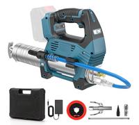 Pistolet à graisse électrique sans fil 12 000 PSI - Compatible avec batterie au lithium Makita 18 V - Pistolet à graisse sans balais - Pour graisse vrac et tube à beurre (sans batterie)