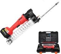Pistolet à graisse électrique sans fil, rechargeable avec batterie au lithium 18 V, haute pression pour le graissage automobile des véhicules et des machines