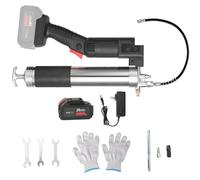 Pistolet à Graisse Sans Fil, Haute Efficacité 5.3 oz/min,Pompe a Graisse Electrique de 24V 12000PSI, Kit Professionnel de Graissage Sans Fil avec 1x13000mah Batterie et Chargeur