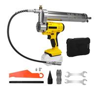 Pistolet à graisse sans fil pour Dewalt 20V batterie, 10000 PSI Pompe à graisse électrique, avec Éclairage LED, Tuyau 54 cm, Kit de Pistolet à Graisse Adapté au Graissage de Véhicules ou de Machines