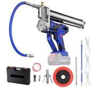 Pistolet à Graisse Sans Fil pour Makita 18V Batterie, Kit Pistolet à Graisse Électrique 10000 PSI avec Tuyau, Raccord Rapide, Gâchette à Vitesse Variable, Chargeur, Valise(Sans Batterie)