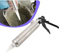 Pistolet à joint, acier inoxydable, dimensions 58 cm, diamètre de buse 8 mm, poignée ergonomique, buse interchangeable