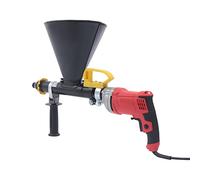 Pistolet à joint professionnel pour mortier, 700 W, en acier inoxydable, avec 2 buses (plates et rondes), pompe à mortier, seringue à main, seringue de béton, pour joints de mortier, murs en pierre,