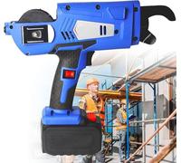 Pistolet à ligaturer automatique for barres d'armature, machine électrique de ligature de barres d'armature de 8 à 34 mm avec 2 batteries rechargeables, ligatureuse manuelle avec batterie au lithium