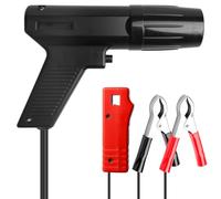 Pistolet à lumière d'allumage, lampe stroboscopique, allumage 12 V, pistolet d'allumage avec lumière, lampe de réglage d'allumage, pistolet à flash, pour voiture, moto, moteur à essence marin, noir