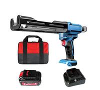 Pistolet À Mastic Électrique Double Cartouche 400ml, Pistolet Silicone Rechargeable Avec 2 Batteries 12V, Pour Calfeutrage Et Étanchéité Salle De Bain Et Cuisine