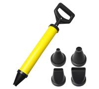 Pistolet à mortier avec 4 buses - Presse à mortier manuelle pour ciment - Jaune