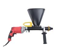 Pistolet à Mortier Électrique,700W Joint Gun Ciment Mortier Presse Mortier Injecteur Pompe à Mortier Buses Rondes et Plates Avec 2 Buses Accessoires,Pour Mur et Sol