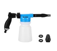 Pistolet à mousse de voiture - 1000 ml - Multifonction - Pistolet de lavage professionnel réglable - Pour voiture et moto - Outil de lavage - Pour tuyau d'arrosage - Bleu