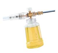 Pistolet à mousse haute performance - Lance à mousse Max à raccord rapide - Outil de nettoyage multifonction pour la maison, la voiture et le vélo - Canon à mousse transparent