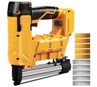 Pistolet à ongles 18GA compatible avec batterie Dewalt 20 V, cloueuse Brad sans fil 2 en 1, agrafeuse électrique, 500 clous et 500 agrafes incluses pour l'amélioration de la maison, le travail du bois