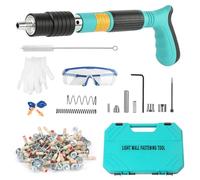 Pistolet à ongles manuel avec cloueur pneumatique, pistolet à clous à béton à 5 vitesses pour installation de fixation, outil électrique de fixation murale, dispositif de fente de fil d'ancrage mural