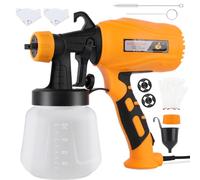 Pistolet a Peinture, 550W Pistolet à Peinture Électrique avec 3 Motifs, réservoir de 900 ML,Pulvérisateur de Peinture pour l'intérieur et l'extérieur de Maison, Murs et Plafonds, Clôtures