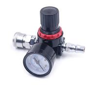Pistolet à peinture 6,35 mm Régulateur de pression d'air Raccord rapide Adaptateur de manomètre pneumatique Accessoires d'outils pneumatiques