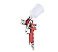 Pistolet à peinture aérographe professionnel Mini buse 0.8/1.0mm pistolet de pulvérisation for voitures outil pneumatique pulvérisation for peinture murale(The caliber 1.0 red)