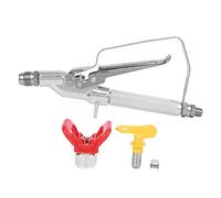 Pistolet à Peinture Airless Haute Pression en Acier Inoxydable, Poignée Ergonomique, G1 / 4 Pouce - Atomisation Efficace, Filtre Intégré, pour Carrosserie et Garage