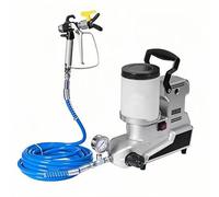 Pistolet À Peinture Airless Haute Pression,PulvéRisateur De Peinture Airless Capacité 2 L avec Pression Réglable, Tuyau De 5 M pour Murs Intérieurs Et Extérieurs, Meubles